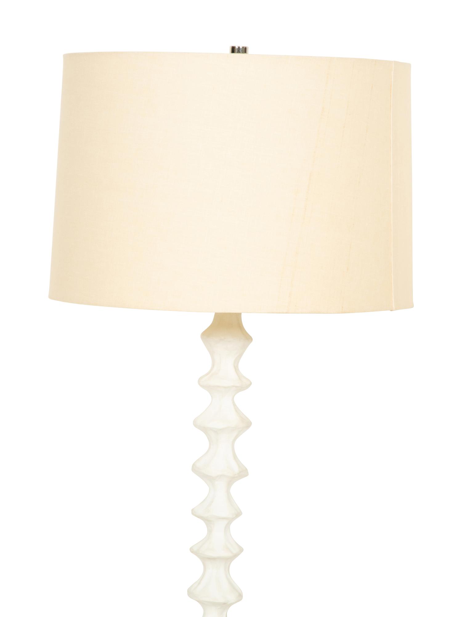 A Pair of Contemporary White Painted Floor Lamps