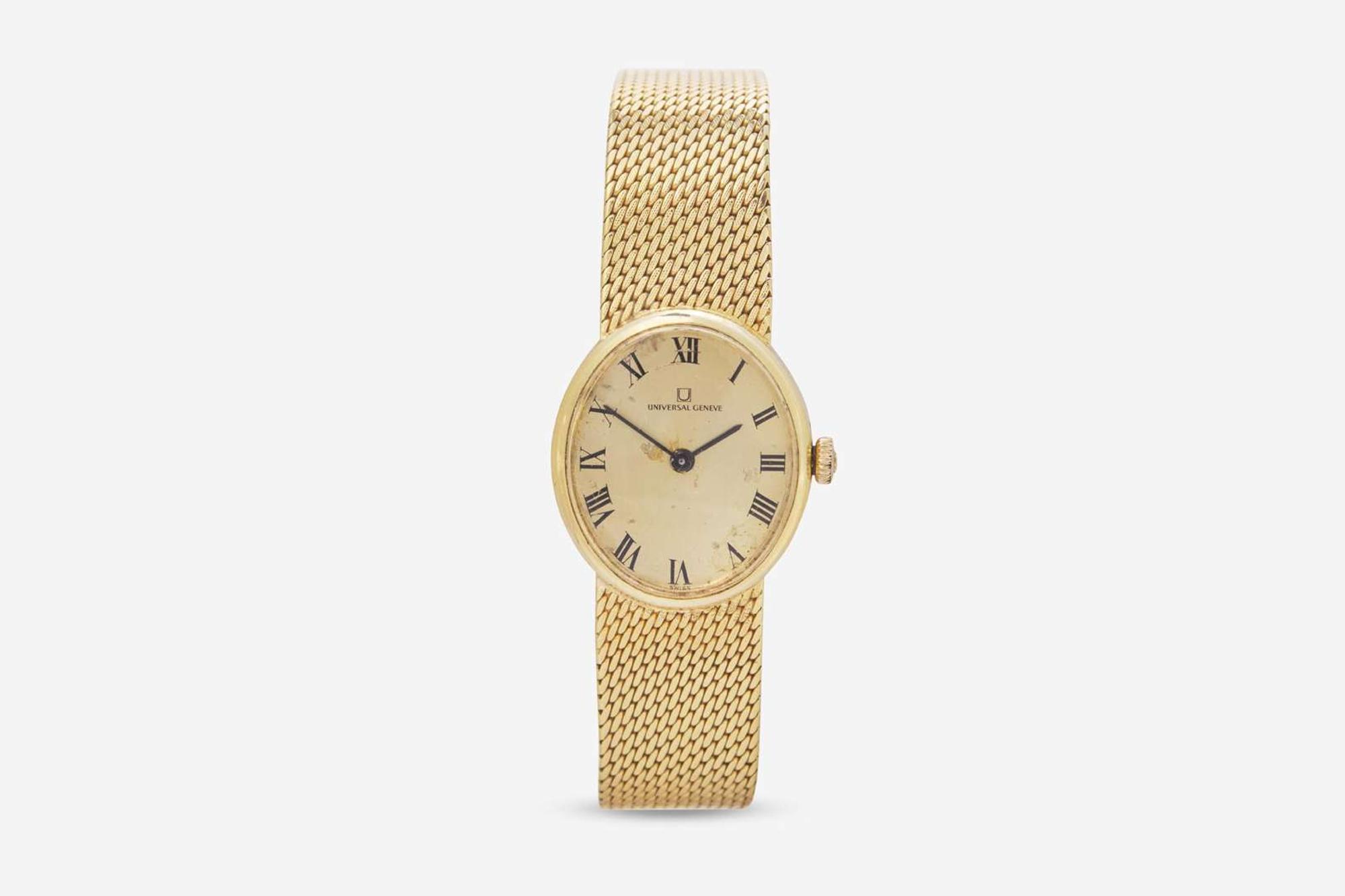 An 18K Yellow Gold Ladies Universal Geneve Watch