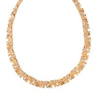 YELLOW GOLD AND DIAMOND ELEPHANT NECKLACE