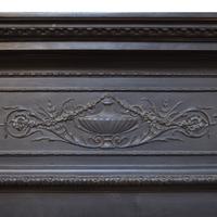 A Victorian Cast Iron Mantel 61" W x 10 " D x 58.5" H — England, Late 19th Century