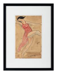 Isadora Duncan Dancing