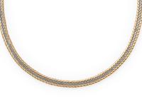 BICOLOR GOLD LINK NECKLACE