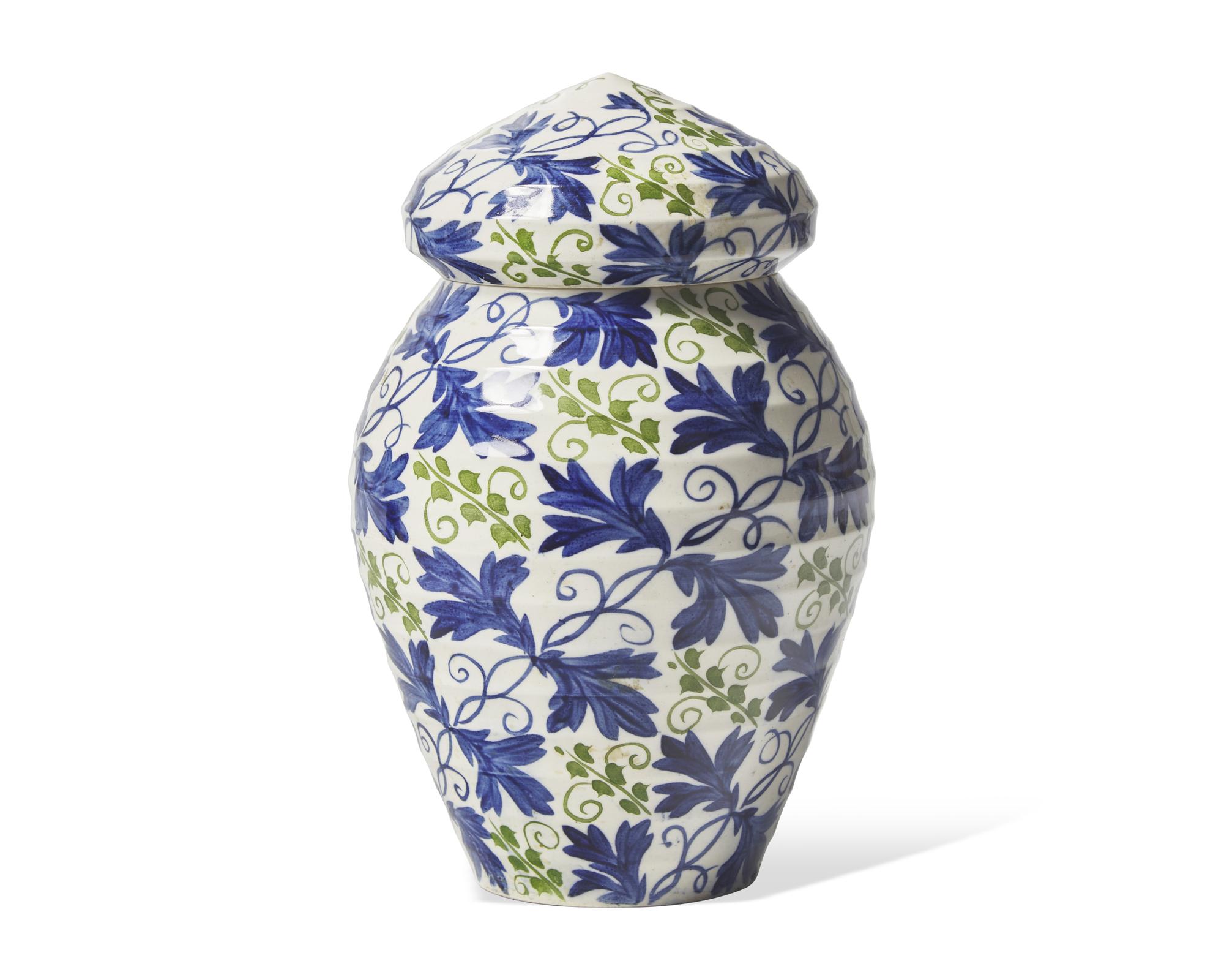 A Wedgwood Glazed Ceramic Vase and Cover