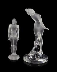 Two Lalique Nude Figures
