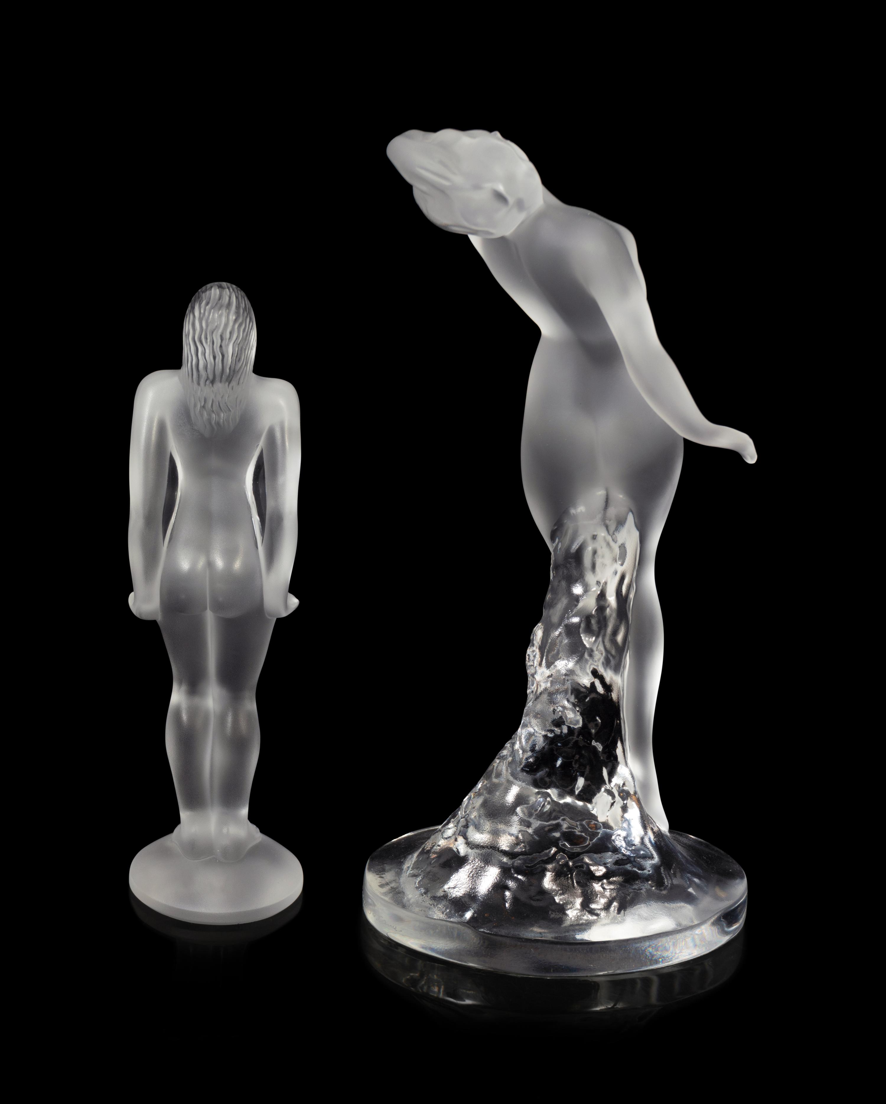 Two Lalique Nude Figures