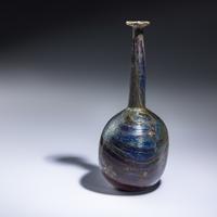 A Roman Marbled Glass Bottle