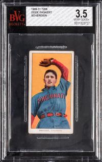 A 1909-11 T206 Dode Paskert Baseball Card (Sovereign) BVG 3.5 VG+
