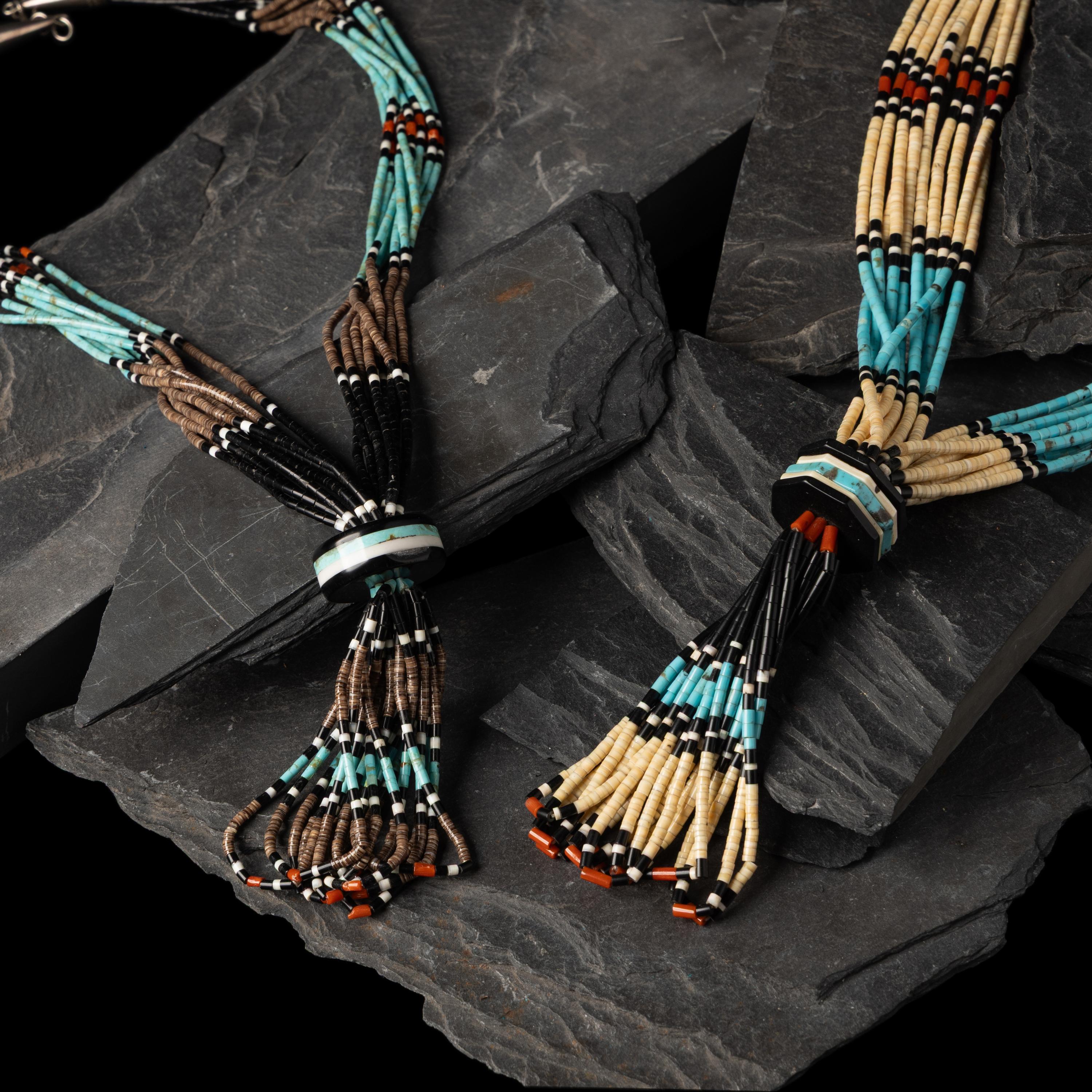 Pair of Kewa Multi-Strand Necklaces