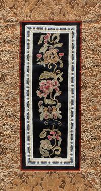 Eight Chinese Embroidered Silk Panels