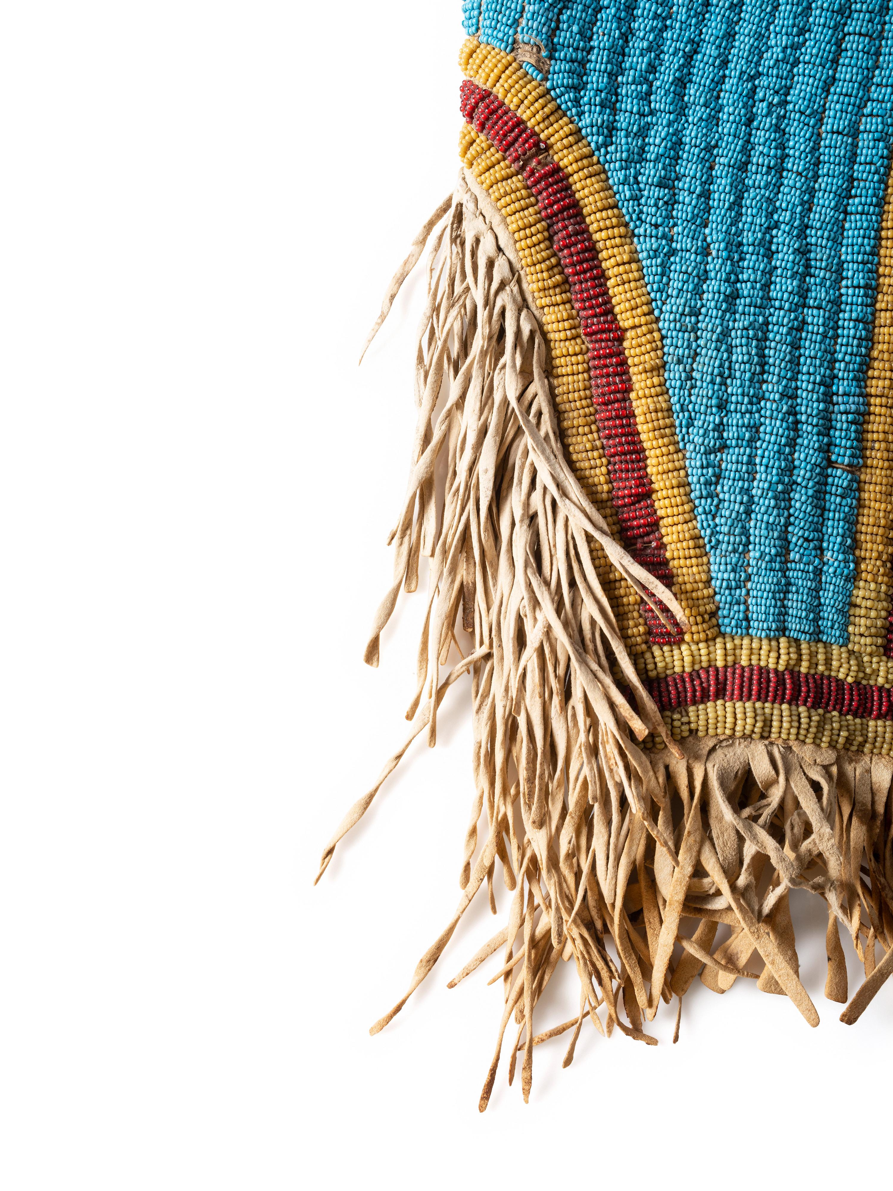 Sioux Beaded Buffalo Hide Dress Yoke