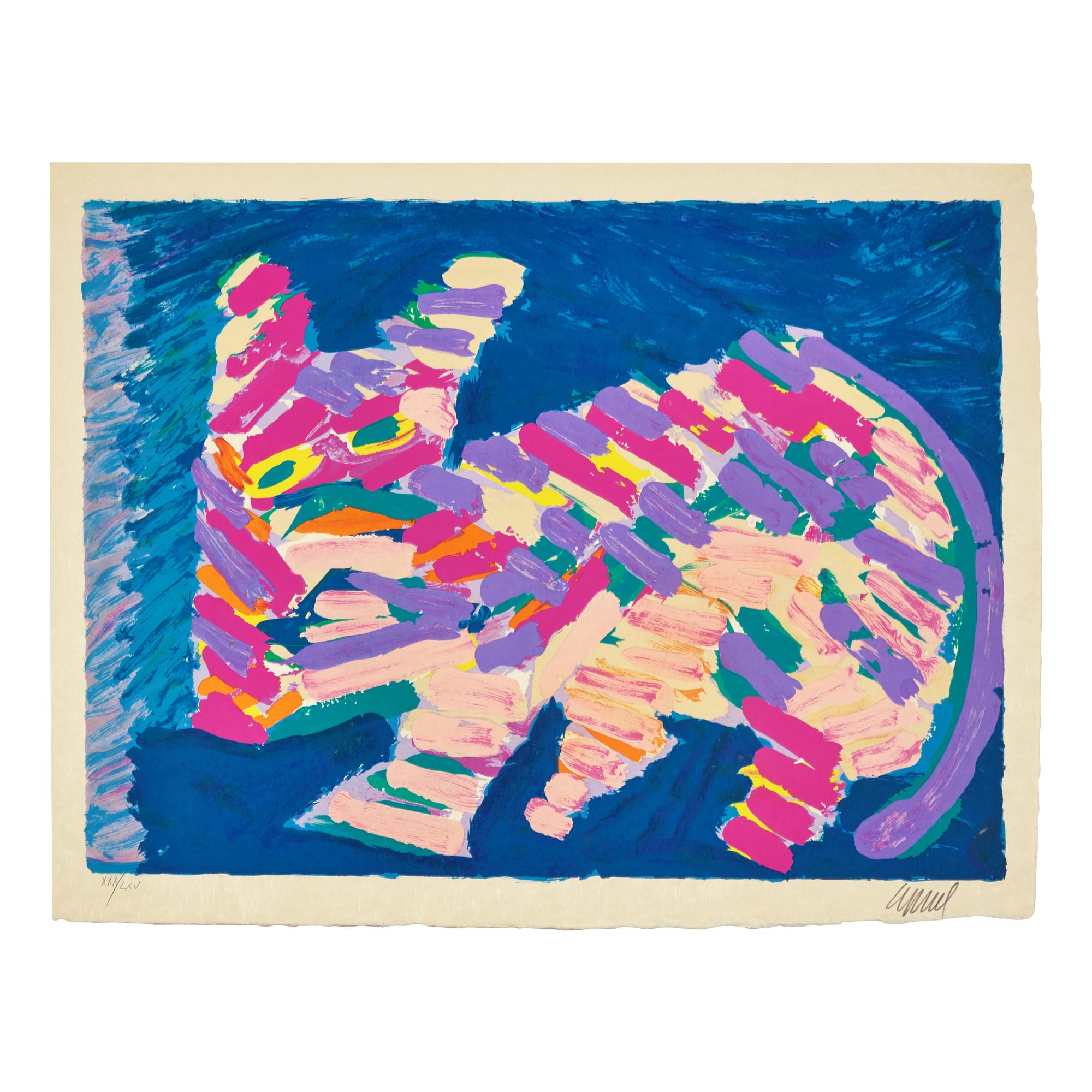 Karel Appel (Dutch, 1921-2006) — Cats (complete portfolio of seventeen lithographs, with title page and portfolio case), 1978