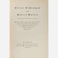 [Literature] Walser, Robert Group of 11 Titles