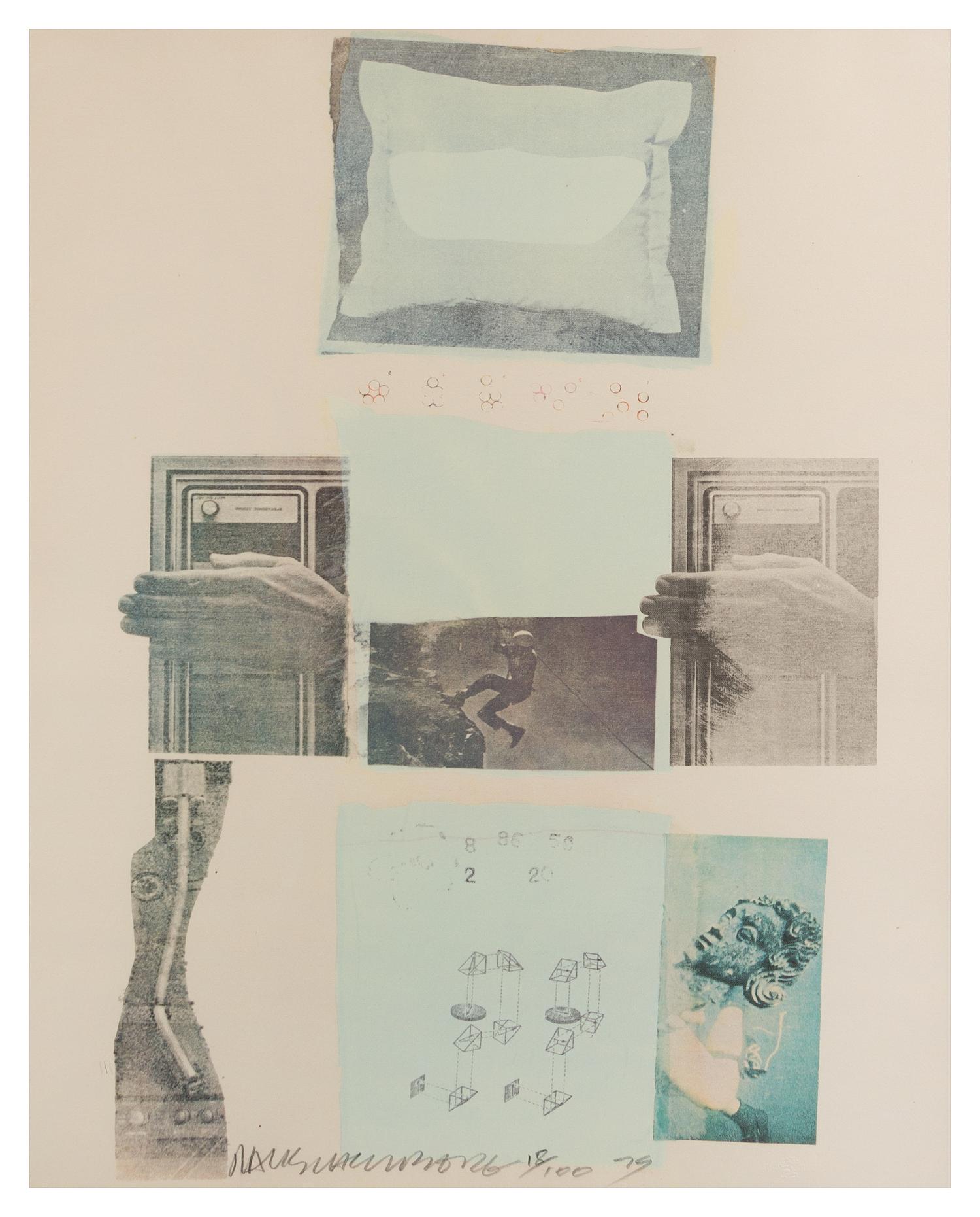 Robert Rauschenberg, (American, 1925-2008), Two Reasons Birds Sing (from Suite of Nine Prints), 1979