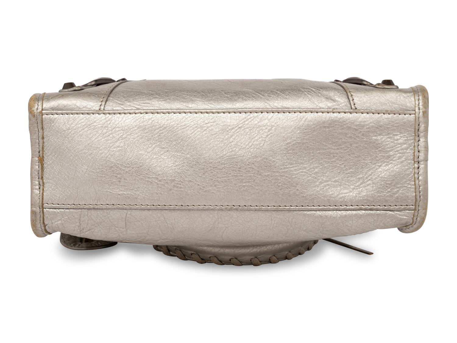 Balenciaga Mini Silver City Bag, 2014