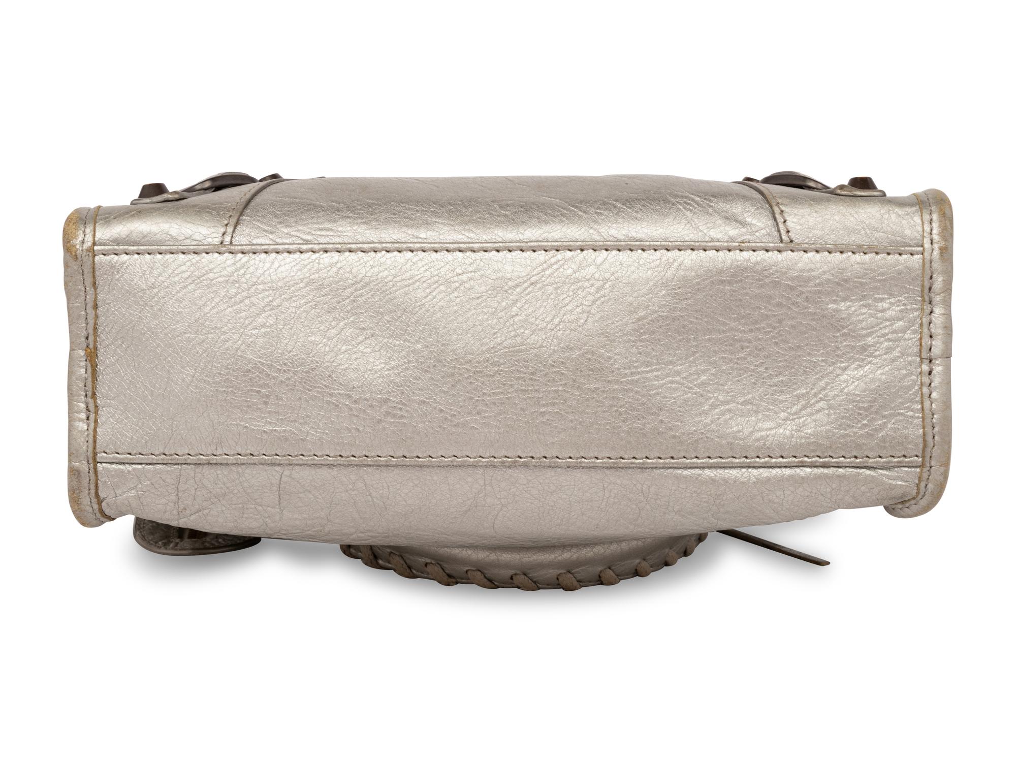 Balenciaga Mini Silver City Bag, 2014