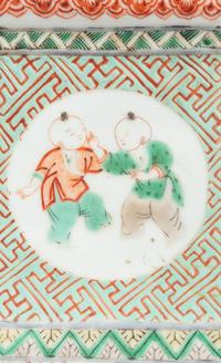 A Pair of Chinese Export Famille Verte Porcelain Vases