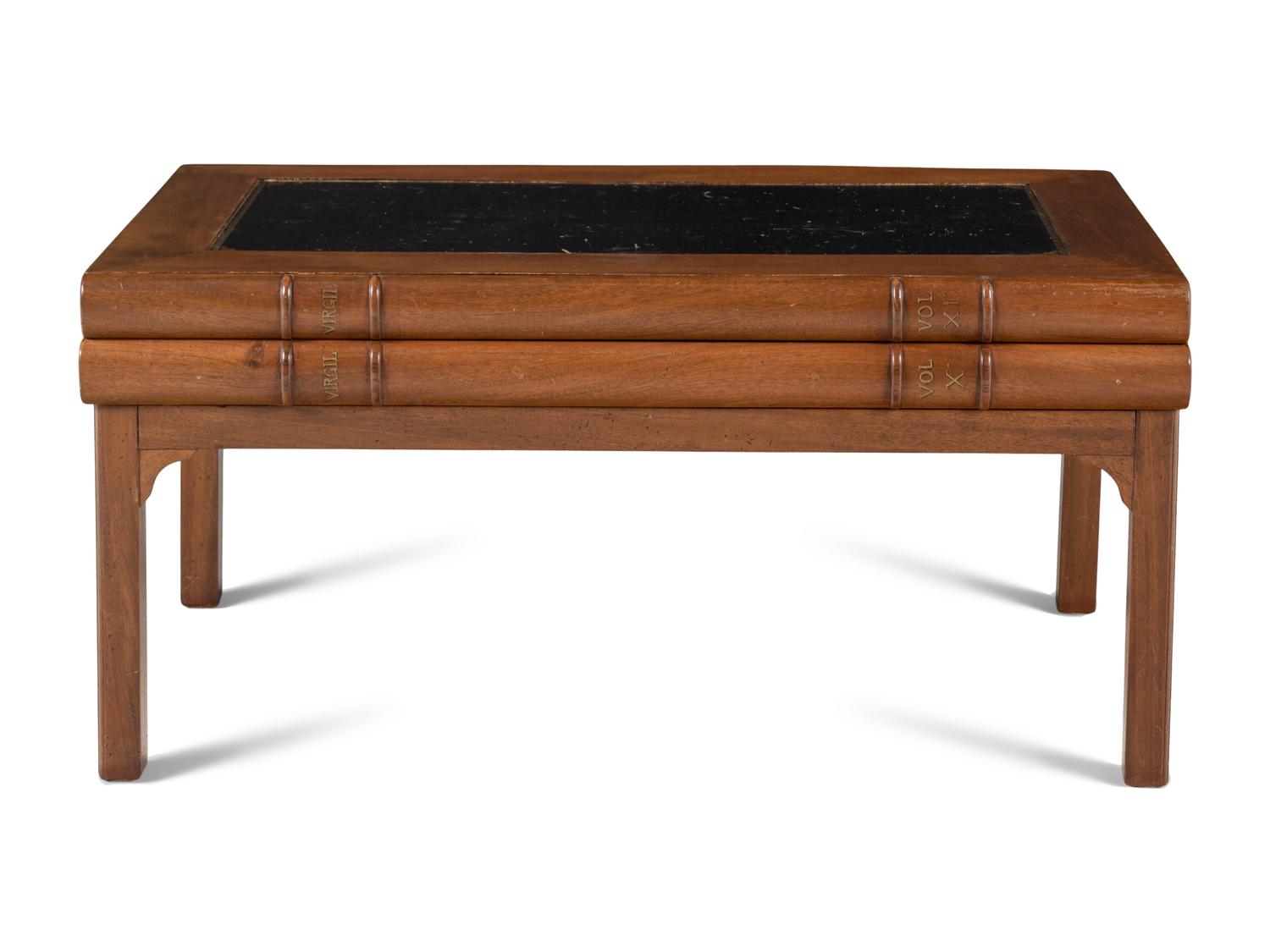A Georgian Style Book-Form Low Table