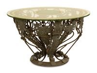 A French Rococo Style Cast Iron Center Table