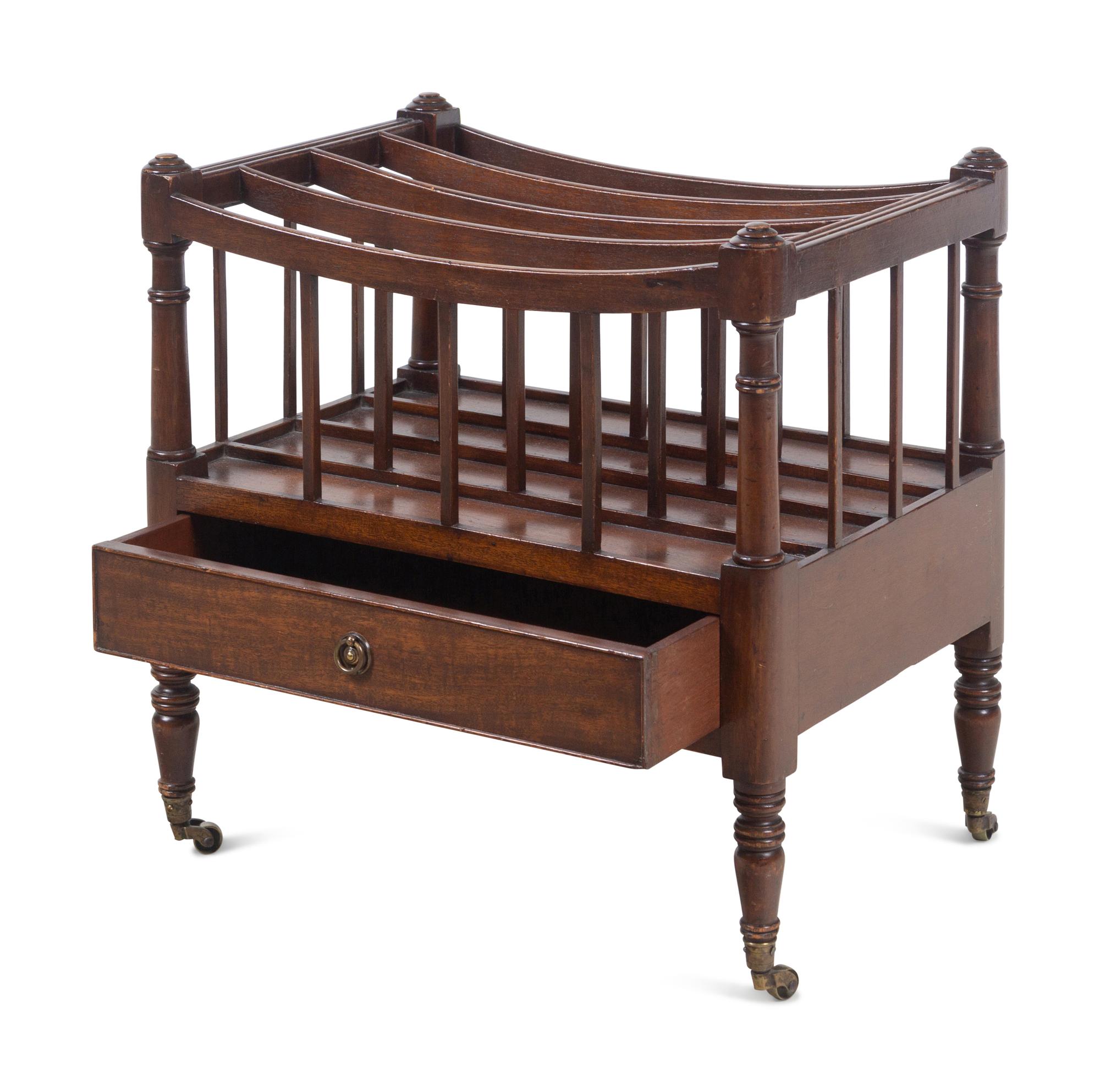An English Mahogany Canterbury