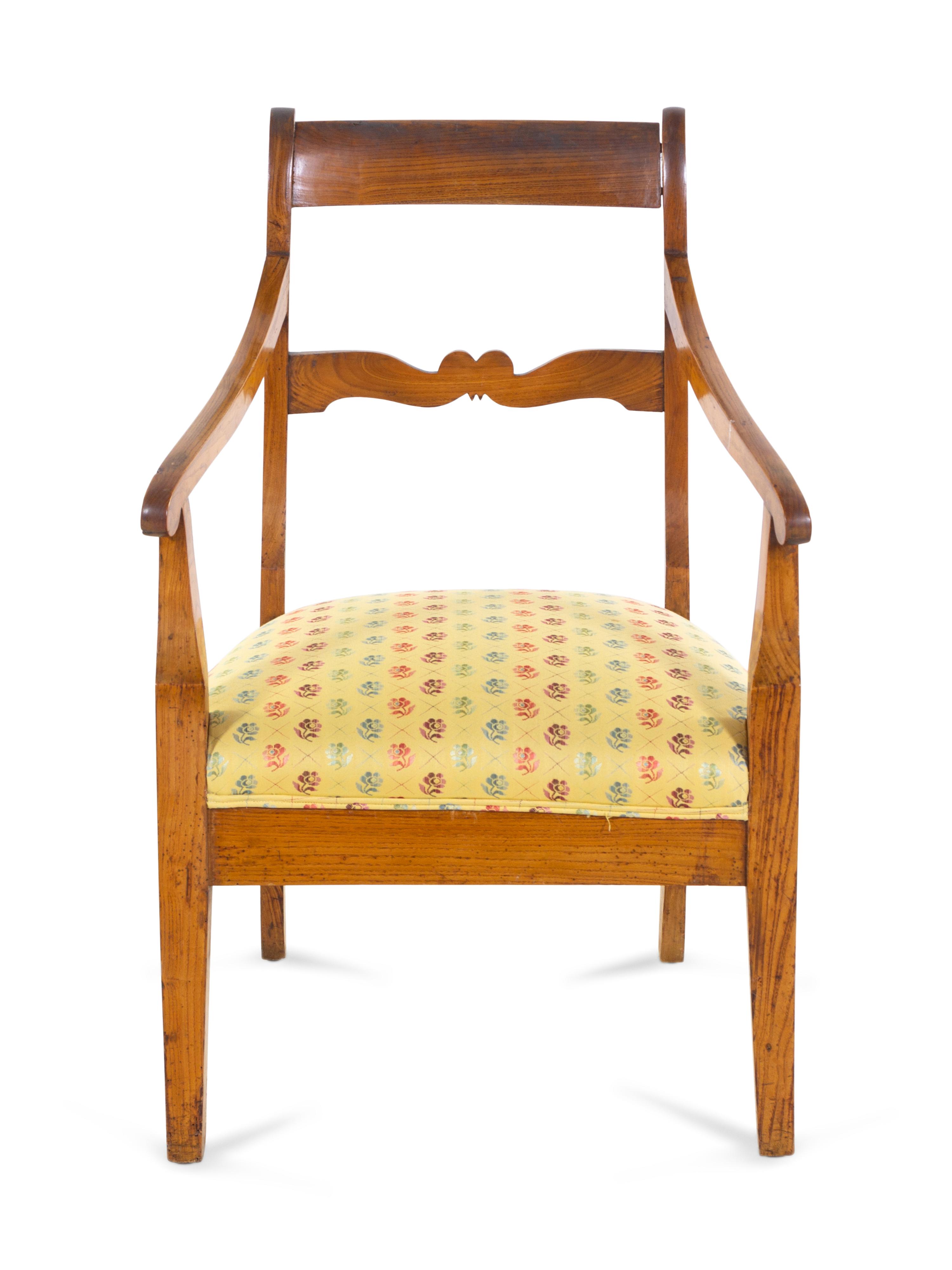 A Biedermeier Maple Armchair