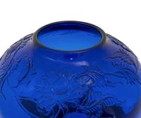 A Chinese Peking Blue Glass Vase