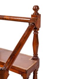Two Mahogany Library Ladders