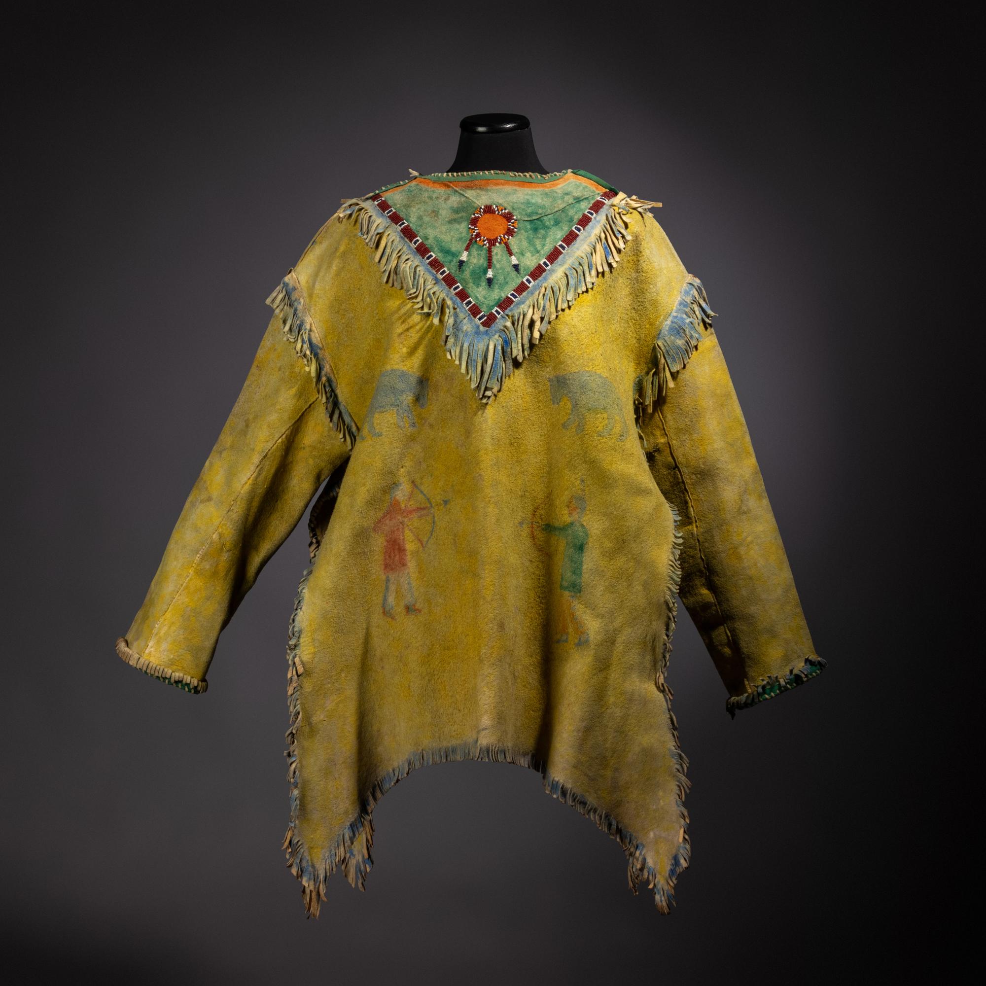 Pawnee Painted Hide Shirt