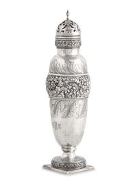 A Sterling Silver Floral Repousse Caster, Tiffany & Co., New York, NY, Circa 1880