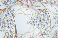 A Set of Six Le Tallec Pastorale Hand-Painted Porcelain Plates