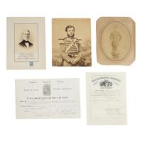 [Early Photography]. A group of 13 Photographs of the 7th New York State Militia.
