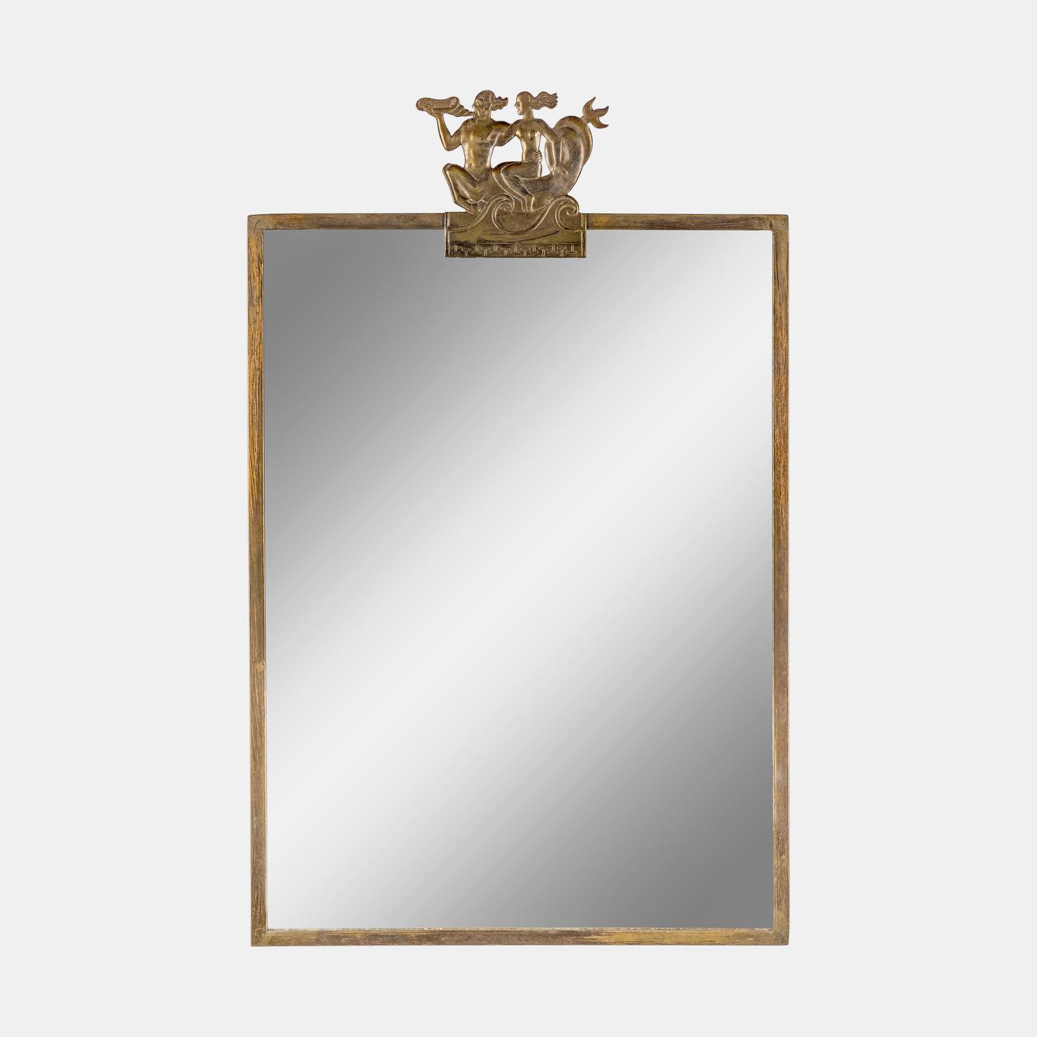 Mirror depicting Triton and Amphitrite, c. 1930