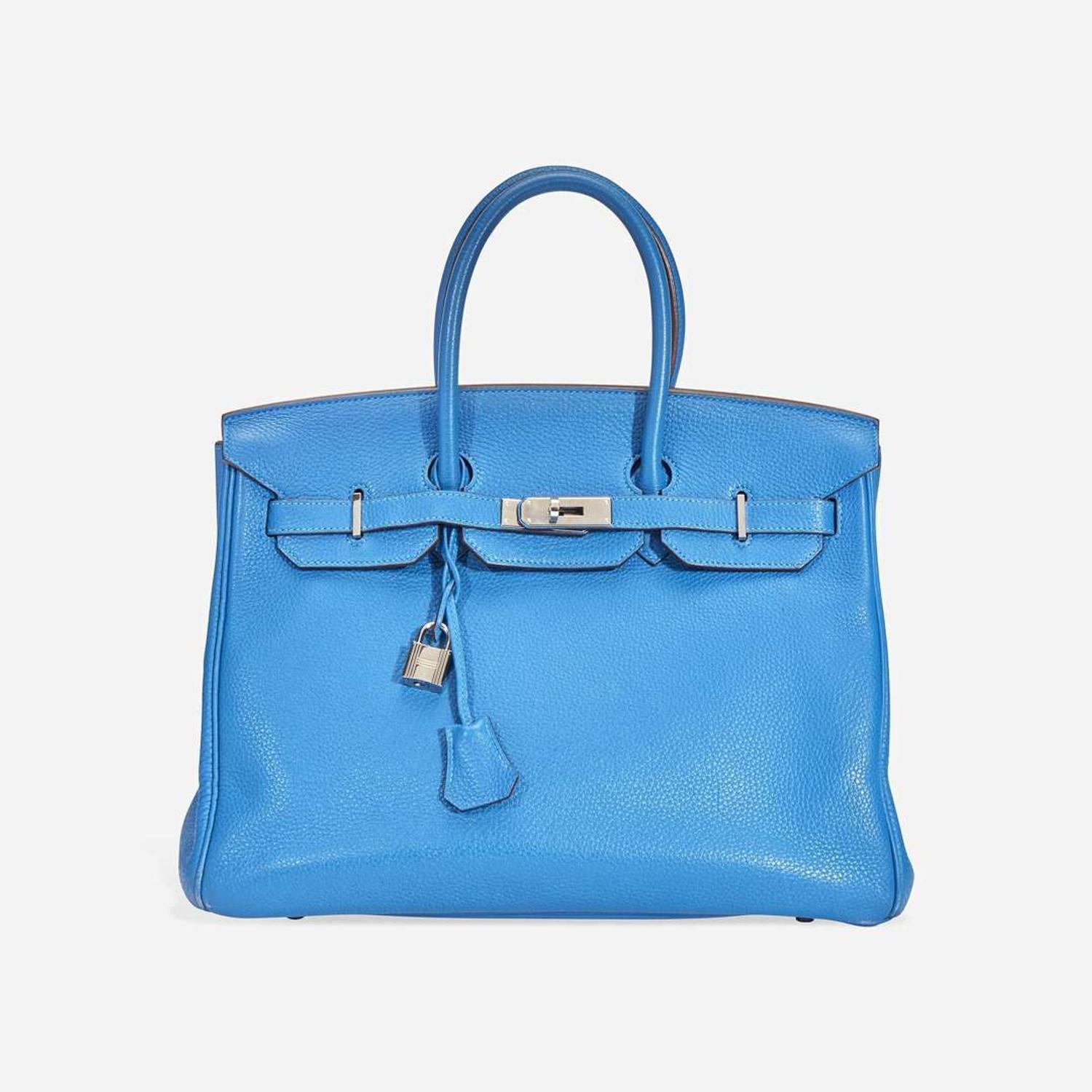 A Mykonos togo leather palladium hardware Birkin 35, Hermès 2011
