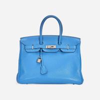 A Mykonos togo leather palladium hardware Birkin 35, Hermès 2011