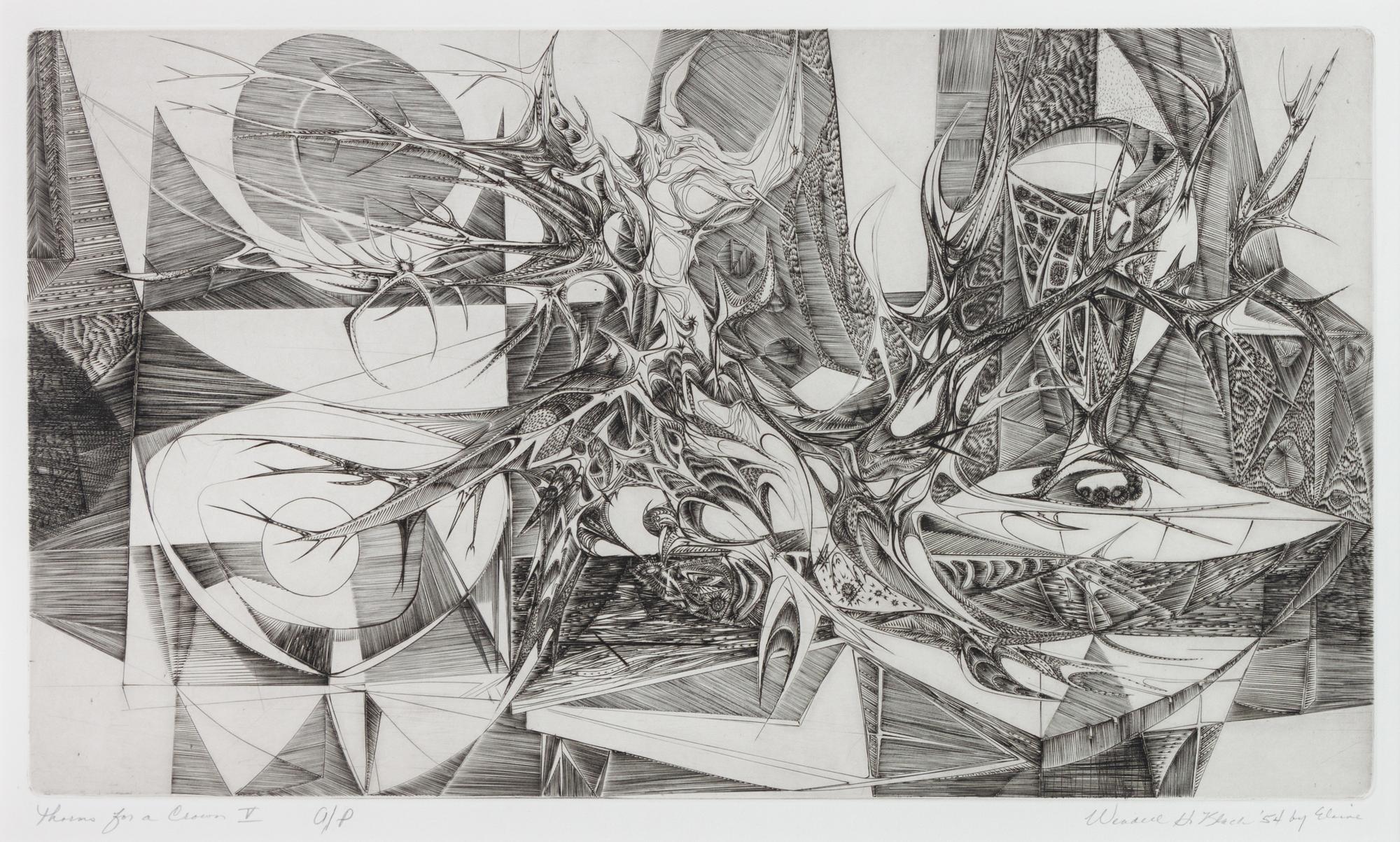 Thorns for a Crown V , Artist's Proof, 1954