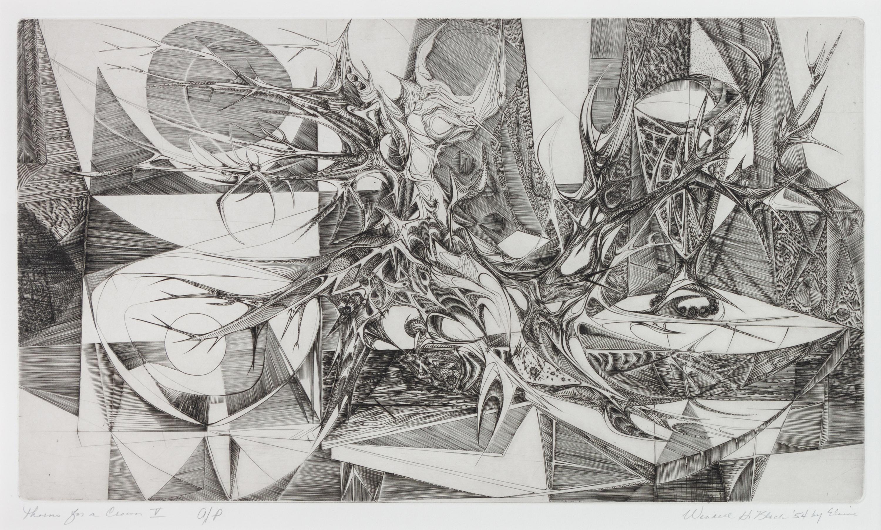 Thorns for a Crown V , Artist's Proof, 1954