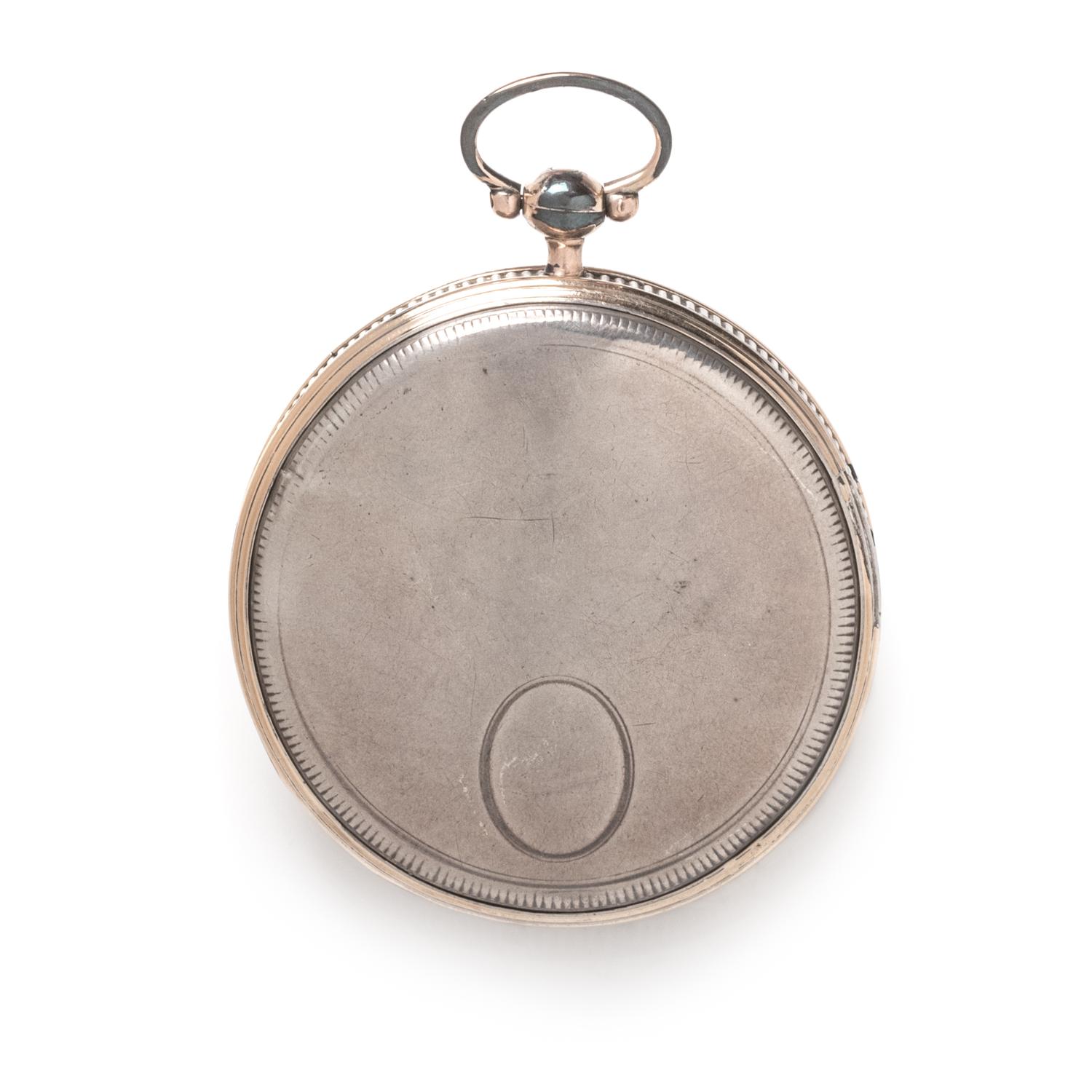 SILVER OPEN FACE POCKET WATCH