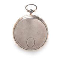 SILVER OPEN FACE POCKET WATCH