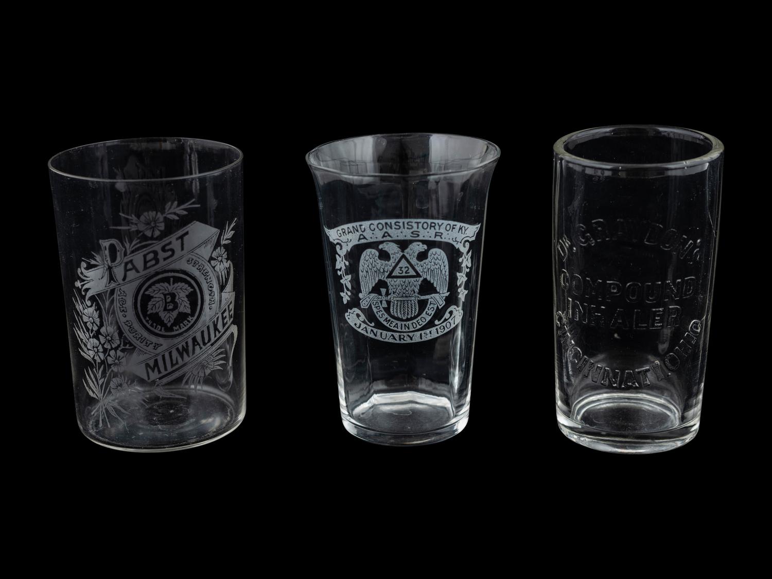 Seven Brewery Advertising Glasses