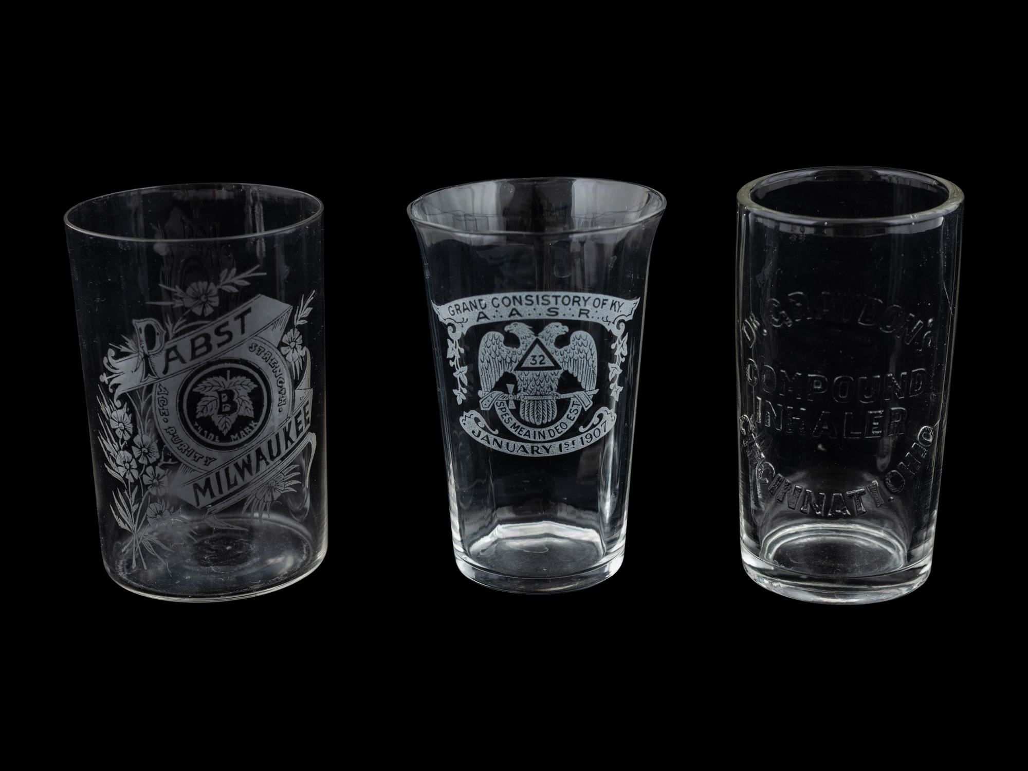 Seven Brewery Advertising Glasses