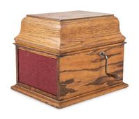 An Edison Amberola Table Top Phonograph With over 100 Amberol Records