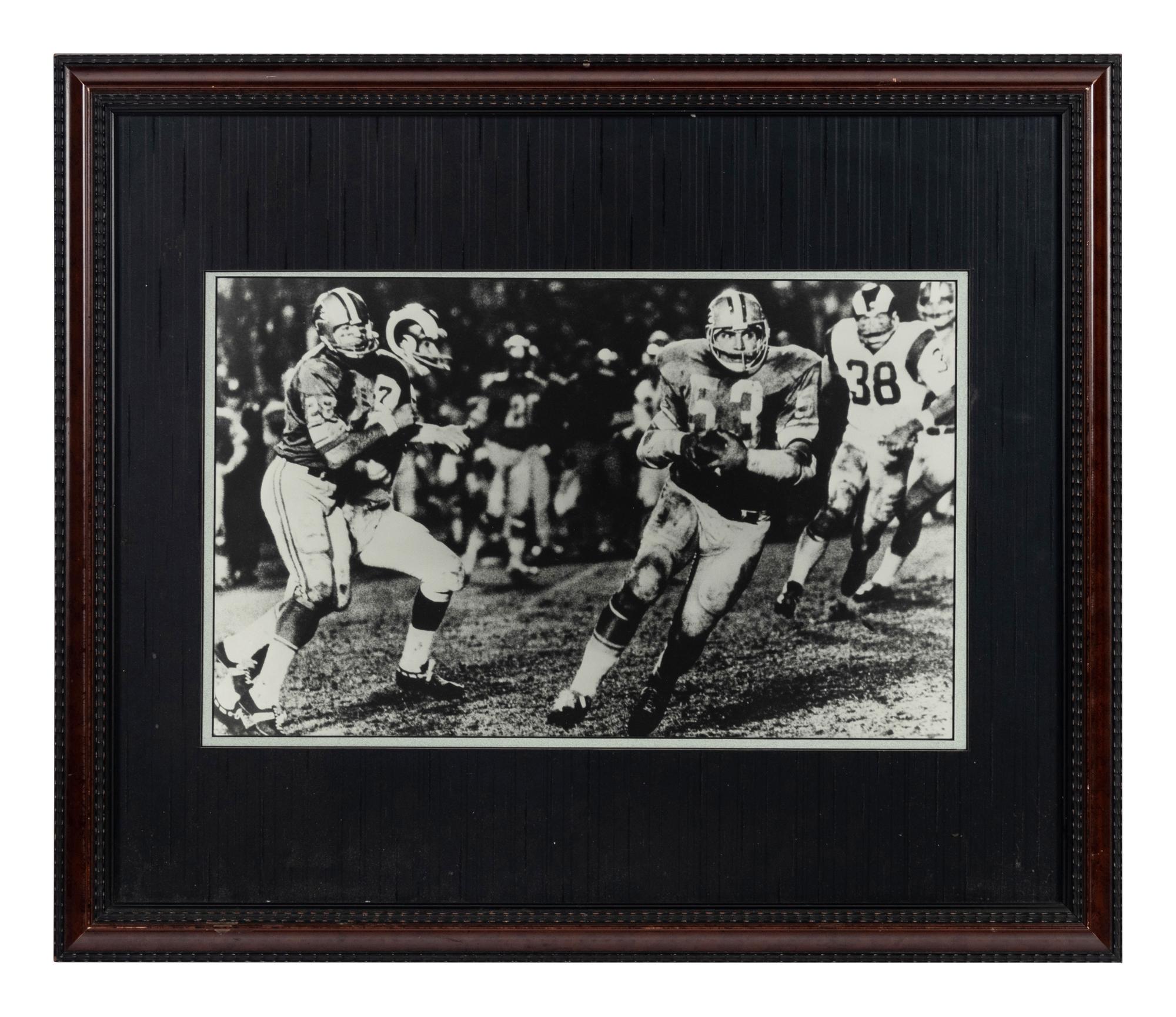 A Group of Five Photographs of Football Players Formerly Displayed at Mike Ditka’s Restaurant