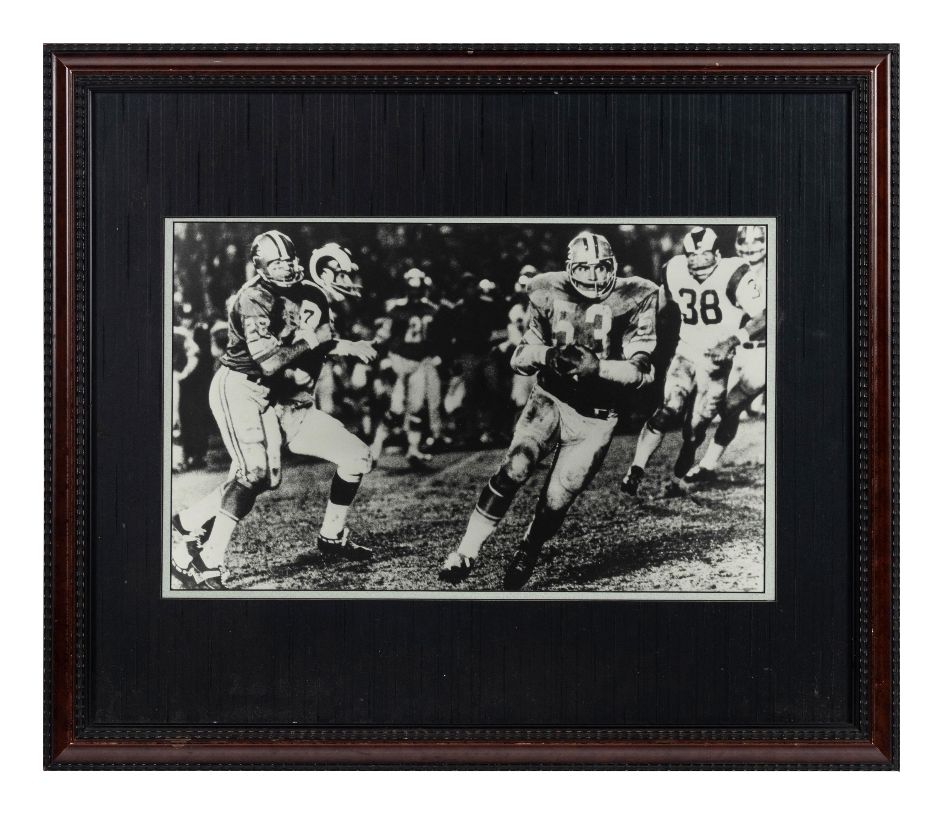 A Group of Five Photographs of Football Players Formerly Displayed at Mike Ditka’s Restaurant