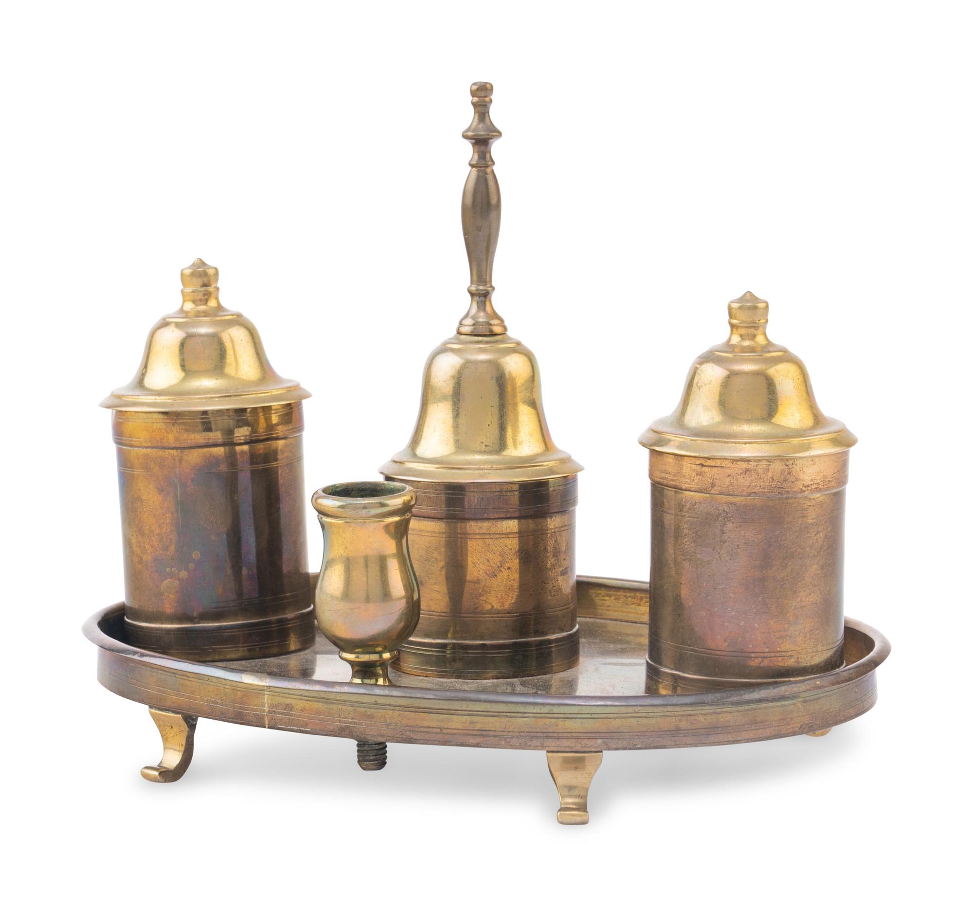 Two Brass Desk Articles