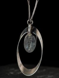 Navajo Sterling Silver and Ironwood Necklace