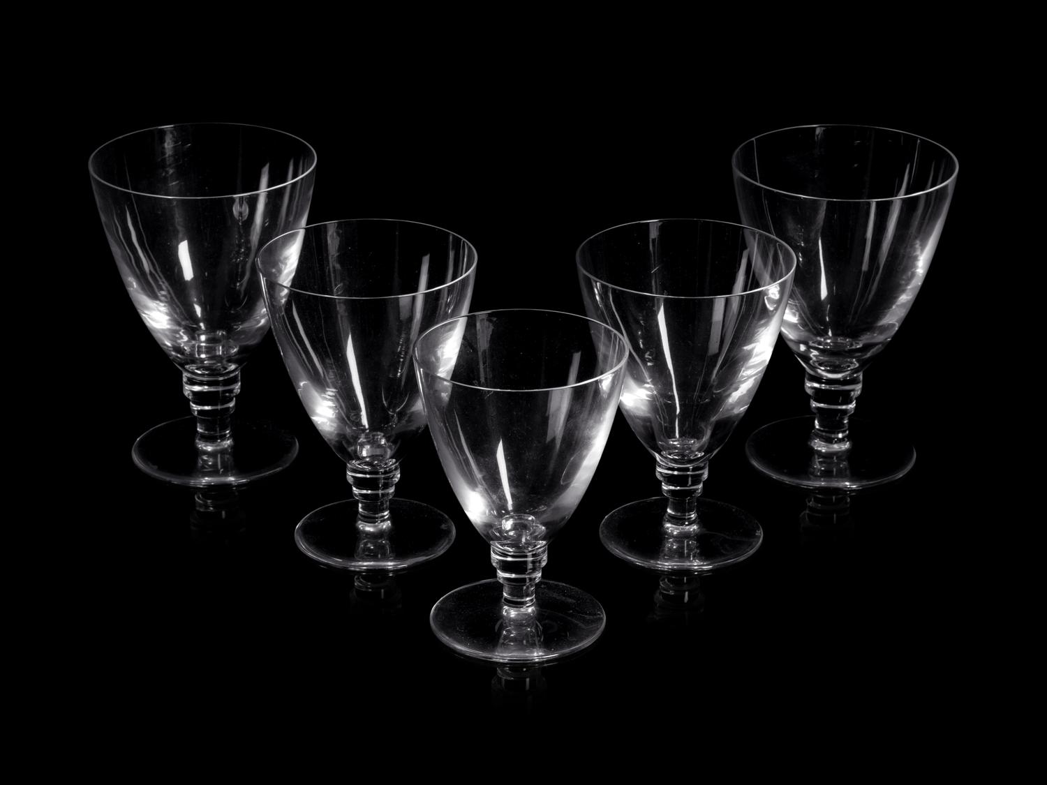 A Collection of St. Louis Glass Stemware