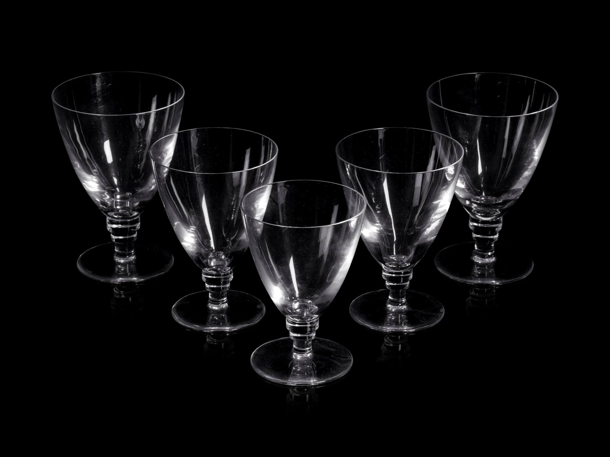 A Collection of St. Louis Glass Stemware