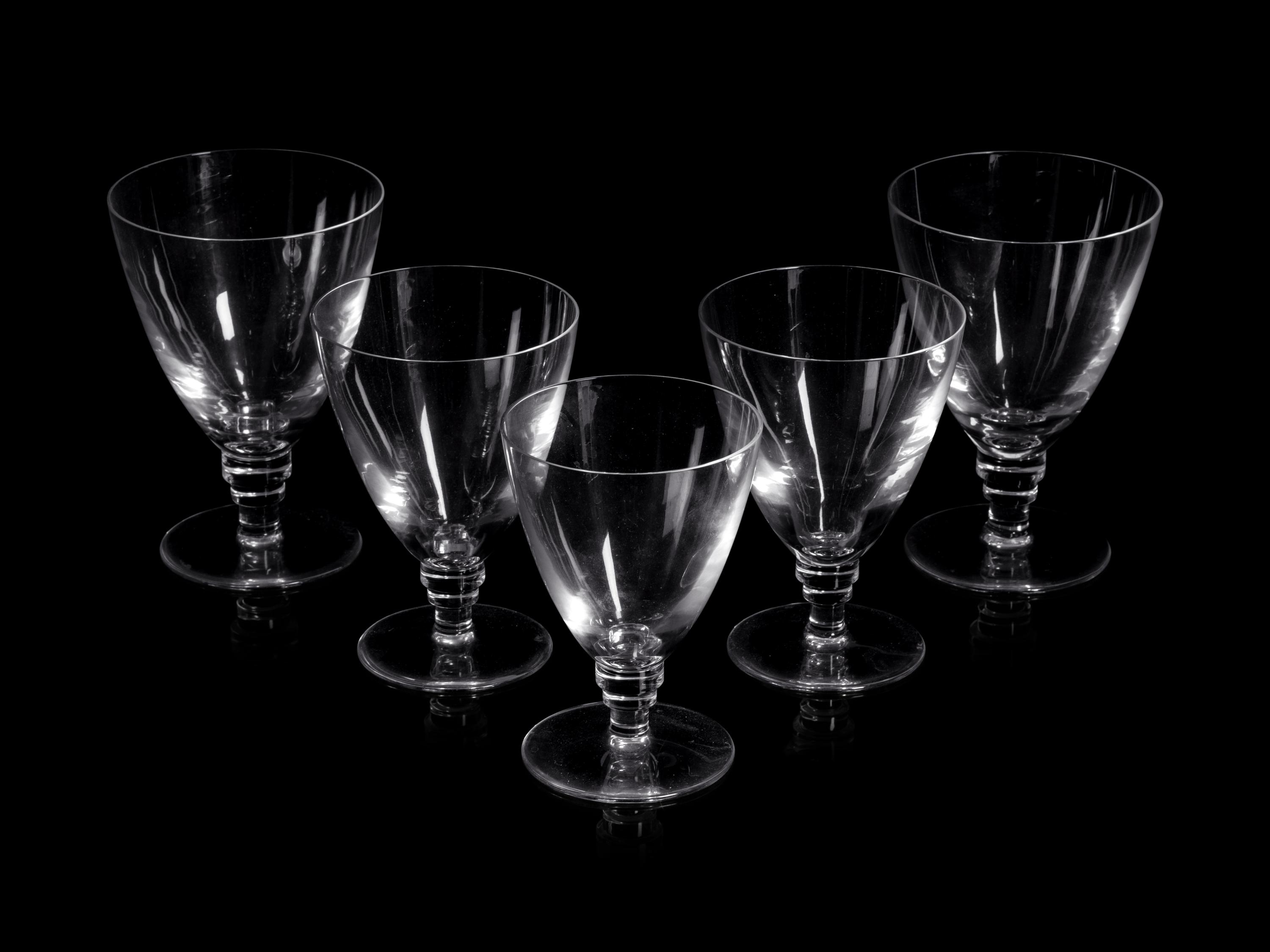 A Collection of St. Louis Glass Stemware