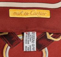 Seven Designer Scarves: Two Gucci, One Jean Paul Gaultier, Two Must de Cartier, One Hermès, One Christian Dior