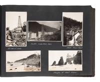 [NATIVE AMERICANS] -- [WESTERN AMERICANA & CANADA]. Album containing photographs of Native American subjects and scenic views of the Western United States and Canada. Ca 1910s.