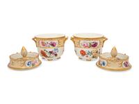 A Pair of Coalport Porcelain Fruit Coolers